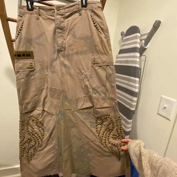 Vintage Camo Maxi Skirt